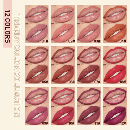 QIBEST Matte Nude Lipstick