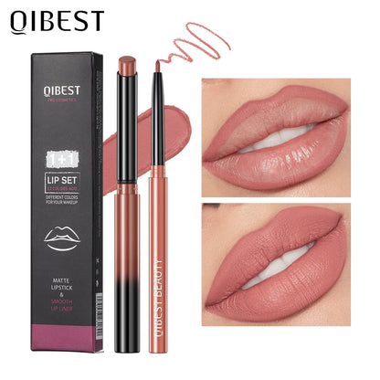 QIBEST Matte Nude Lipstick