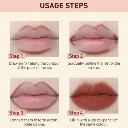 QIBEST Matte Nude Lipstick