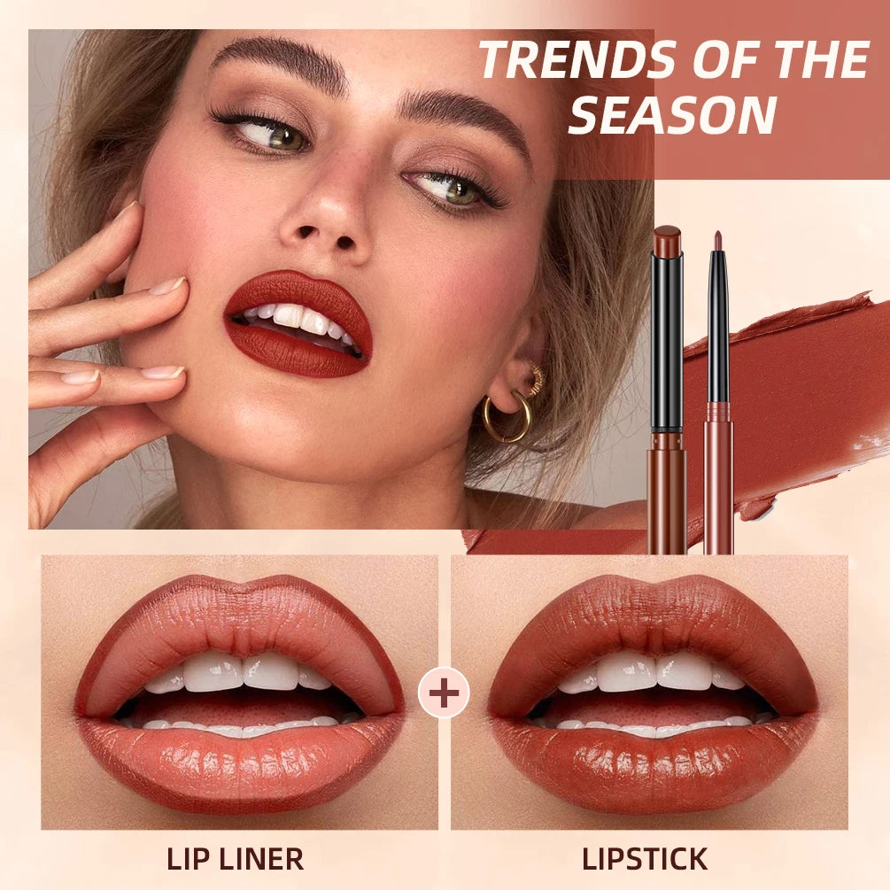 QIBEST Matte Nude Lipstick